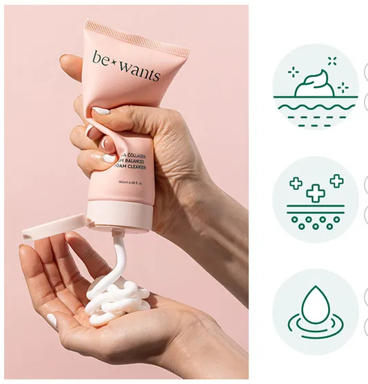 Sữa rửa mặt tạo bọt Bewants Cica Collagen