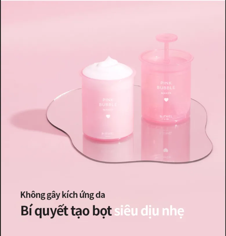 BJEWEL Pink Facial Cleanser Bubble Maker Cup