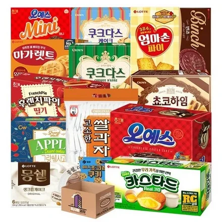 [Nyam Nyam Store] Large Office Snack Assortment – 13 Varieties (+1 Bonus), Individually Wrapped